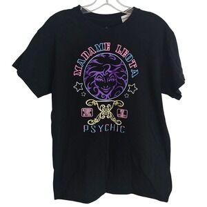 Disney Haunted Mansion Madame Leota Psychic T-Shirt Men's Medium Black Graphic